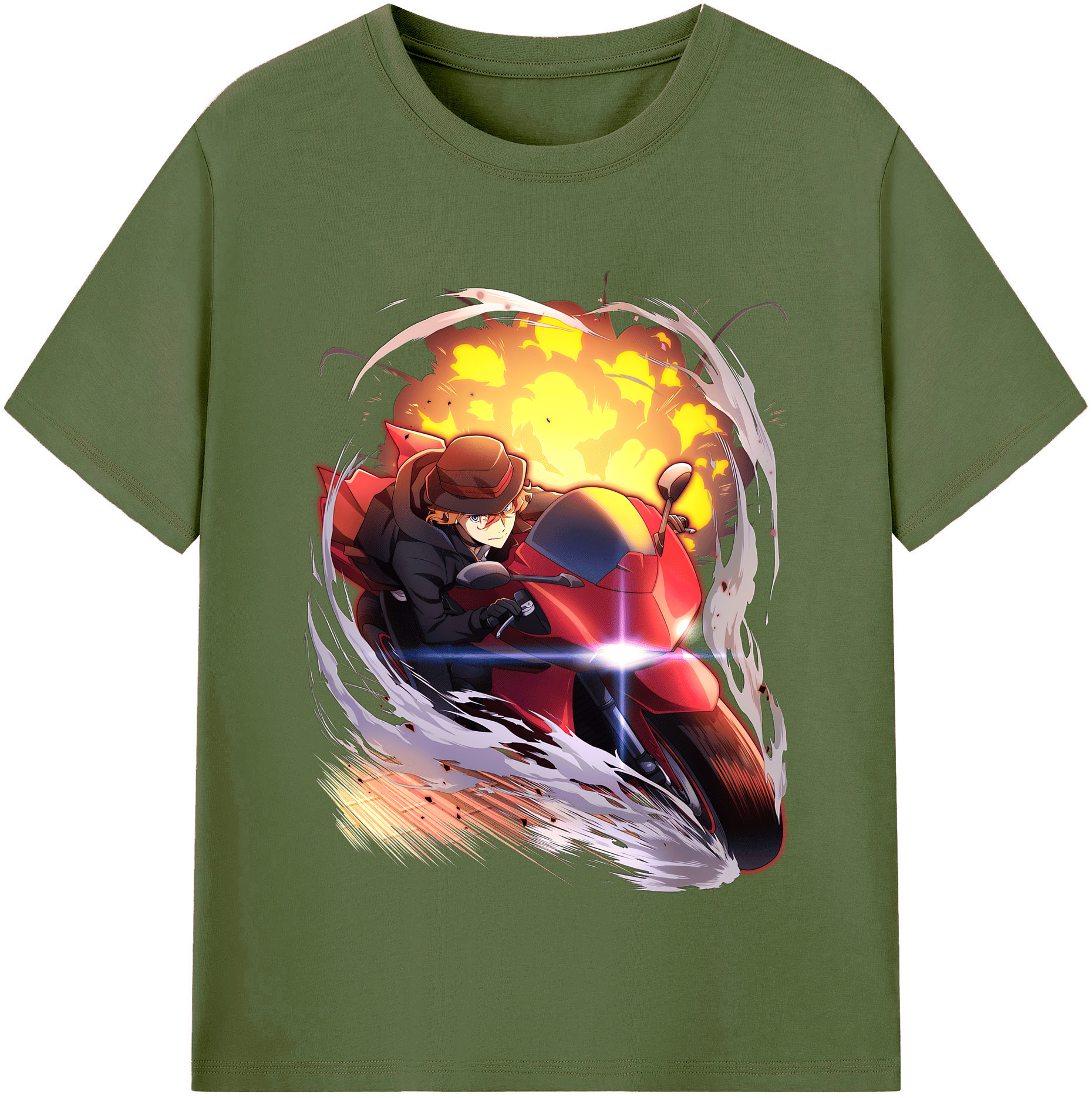 （画像用） 文豪ストレイドッグス Bungo Stray Dogs 綿100％半袖Tシャツ（フロントプリント）